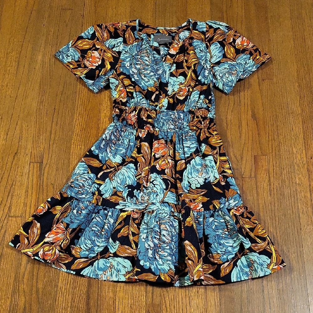 Anthropologie Vibrant Floral Dress